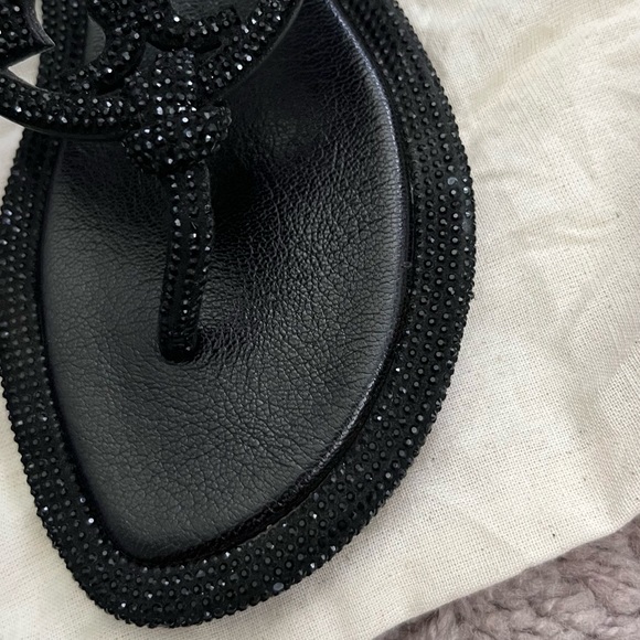 Tory Burch Miller Knotted Pavé Knotted Thong Sandal - Picture 2 of 5